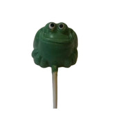 Green Frog Animals Milk or White Chocolate Sucker Lollipop 2.0oz